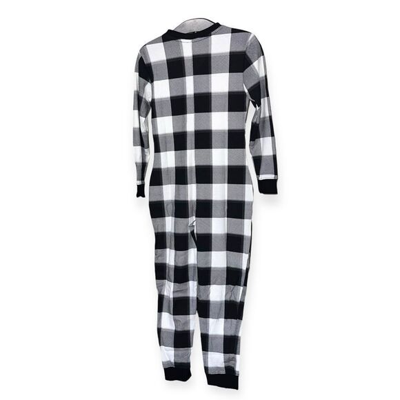 STARS ABOVE Women’s Thermal One Piece Pajamas in Black and Cream Size XS NEW - Picture 12 of 15